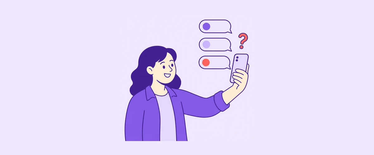 A person looking at a phone showing a short personality result